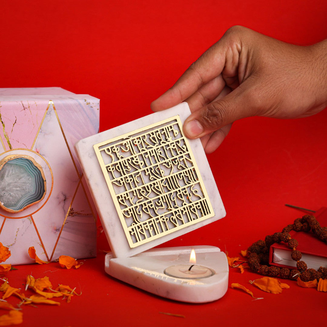 Marble IK ONKAR TeaLight Holder
