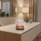 Guruji Tealight Holder Mother of Pearl with Wood
