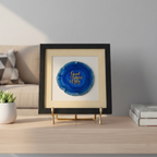 Good Vibes Only Blue Agate Framed Art