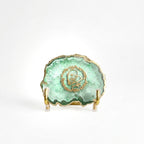 GURU JI - Green Agate Metal Stand