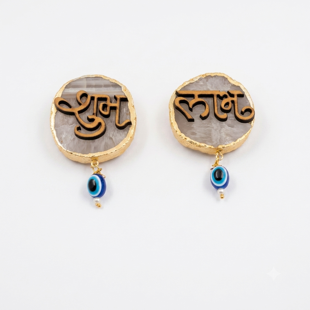 White Agate Shubh Labh