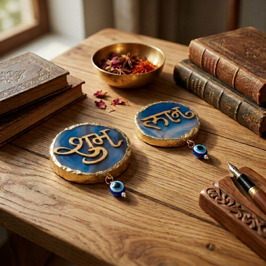 Blue Agate Shubh Labh