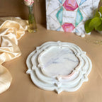 Hexagon  Marble Platter (set of 3)