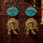 Agate Shubh Labh Metal Krishna Bansi Hangings