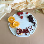 Hexagon  Marble Platter (8 inch)
