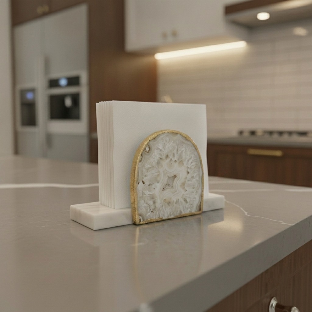 Agate Marble Tissue Holder