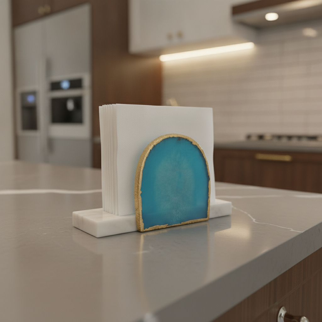Agate Marble Tissue Holder