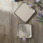 Square Aluminum Tray with blue Agate