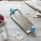 Rectangle Aluminum Tray with Turquoise Agate