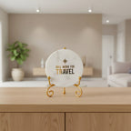 Marble Will work for travel Showpiece With Metal Stand