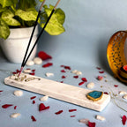 Marble with Agate Ik Onkar Agarbatti Stand