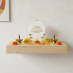 Marble Namokar Mantra Showpiece With Metal Stand