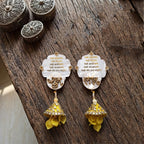 Mother Of Pearl Shubh Labh & Riddhi Siddhi Hangings With Latkans