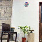 Multi Color Agate  Round Wall Clock