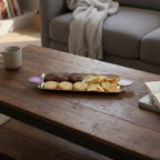 Rectangle Aluminum Tray with Purple Agate