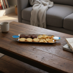 Rectangle Aluminum Tray with Blue Agate