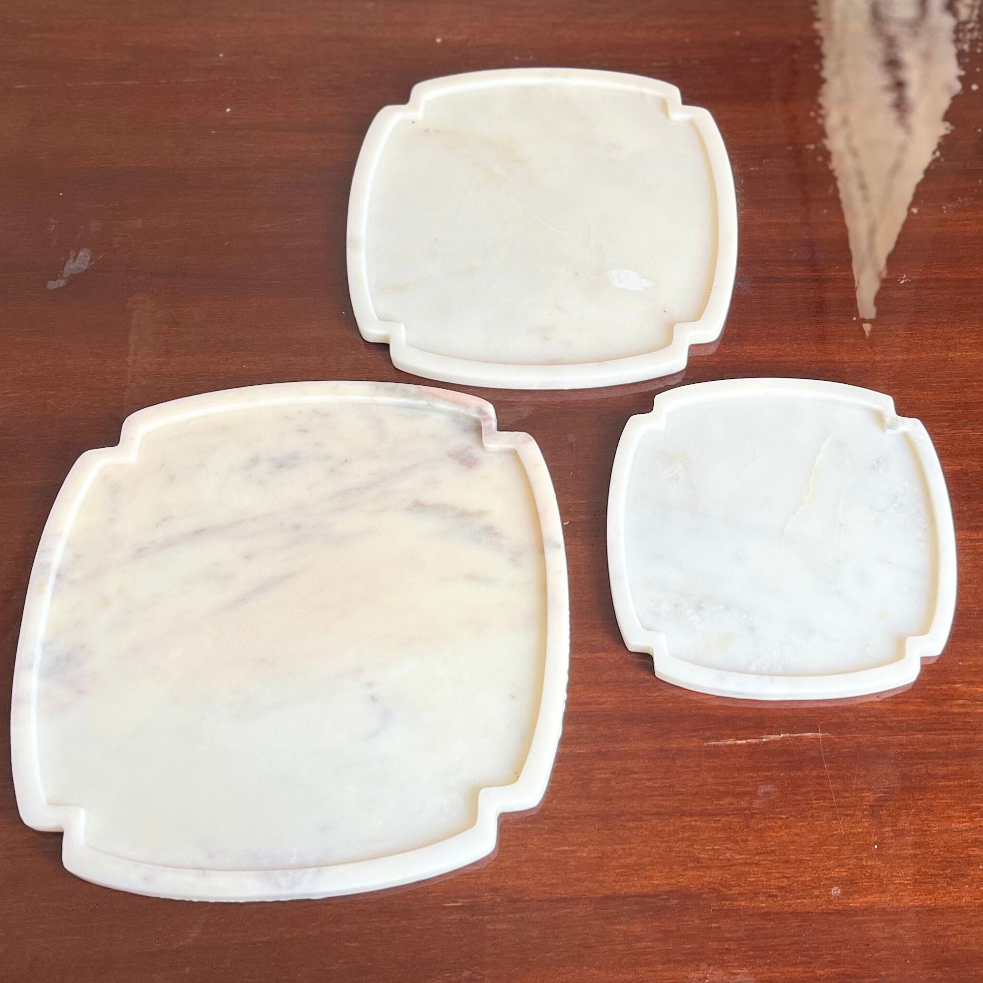 Cross  Marble Platter (set of 3)