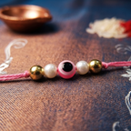 Evil Eye Rakhi With Roli Chawal and Nariyal With Gift Box