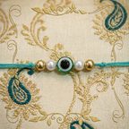 Evil Eye Rakhi With Roli Chawal and Nariyal With Gift Box