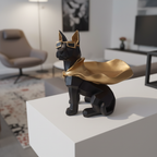 Black Gold Super Dog Showpiece