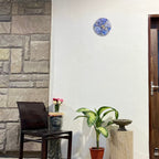 Blue  Agate Round Wall Clock