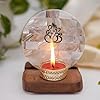 OM Tea Tea Light Holder Mother of Pearl with Wood