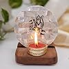 OM Tea Tea Light Holder Mother of Pearl with Wood