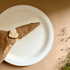 Sqaure Shape   Mother of Pearl Napkin Rings set