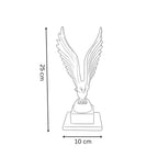 Black Eagle Showpiece – Decorative Bird Figurine for Home Décor, Living Room & Office