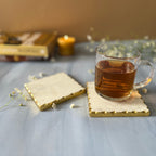 White Marble Square Coaster