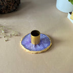 Blue Agate Candle Holders