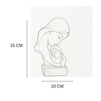 Mother Baby Showpiece With Yellow Base