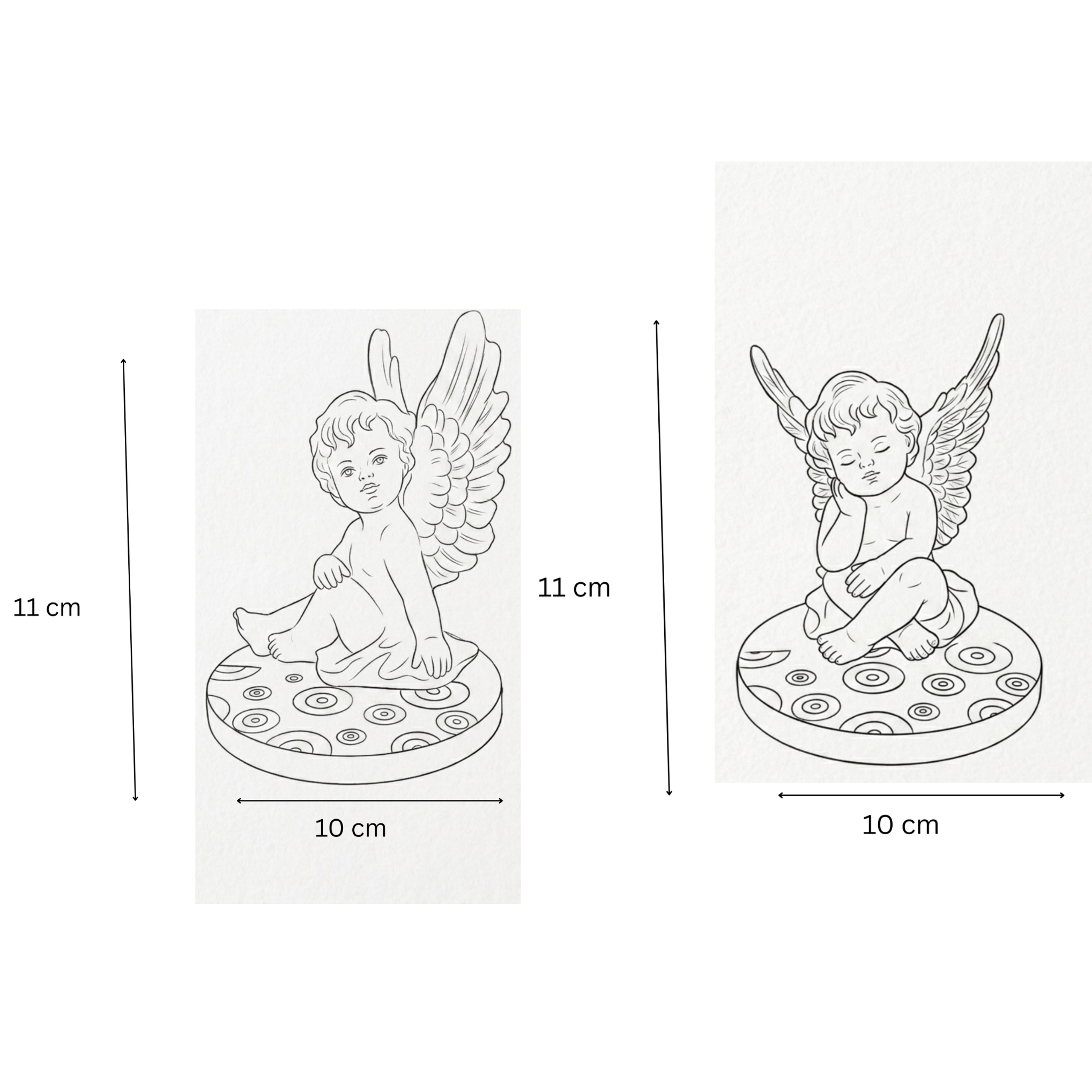 Twin Baby Angels Set of 2
