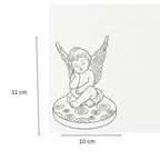 Baby angel with Evil Eye Marble Base