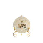 Mother of Pearl Will work for travel Showpiece With Metal Stand