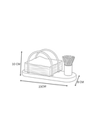 Marble Tissue Holder With Toothpick Stick Holder