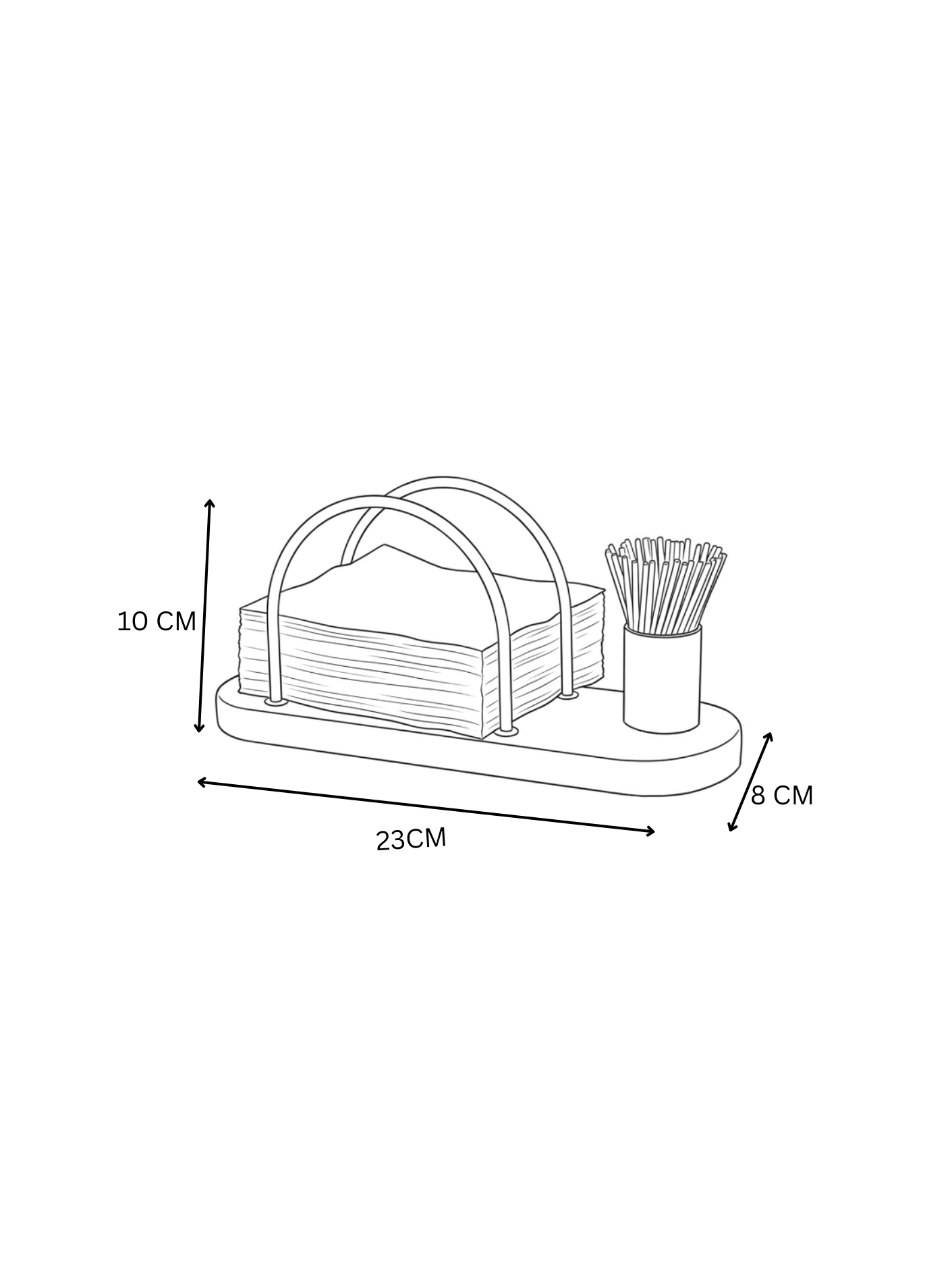 Marble Tissue Holder With Toothpick Stick Holder
