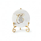 Marble Startng of Mool Mantra Showpiece With Metal Stand