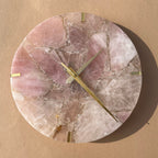 Rose Quartz Round Wall Clock