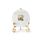 Marble Collect moments not things Showpiece With Metal Stand