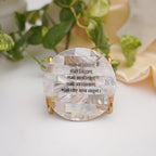 Namokar Mantra Metal Holder with Mother of Pearl