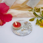 GURU JEE  Tea Light Holder Mother of Pearl