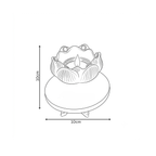 White Marble Choki And Polyresin Tea Light Holder