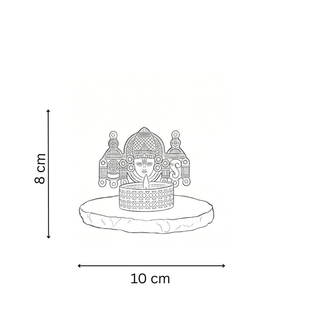Agate Metal Vankateshwer Tealight