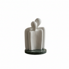 Couple Showpiece With Green Marble Base
