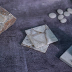 Crystal Agate Stone Coaster Set of 2 Square Table Coaster