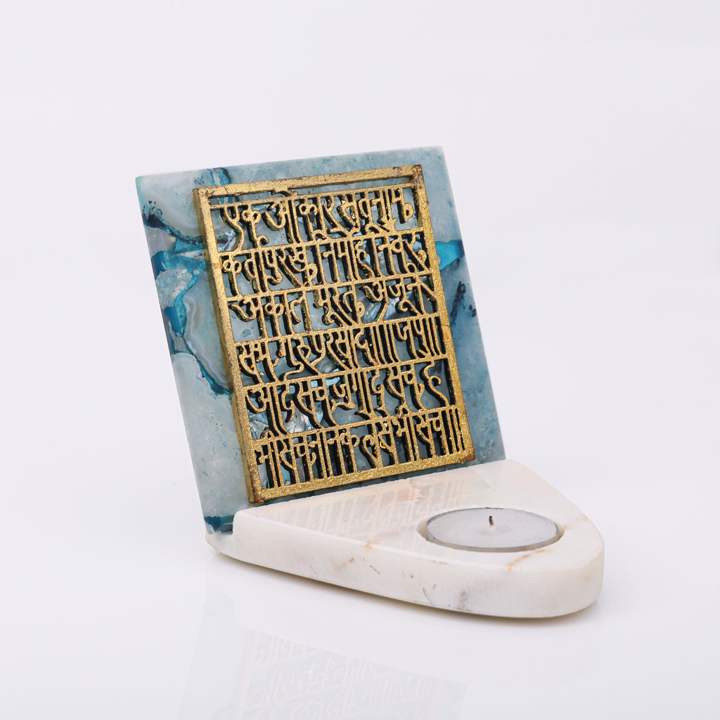 Agate IK ONKAR TeaLight Holder