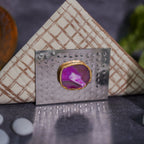 Metal Tissue Holder with Agate