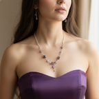 Amethyst Nacklace With Earings
