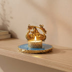 Agate Metal Radha Krishna Tealight